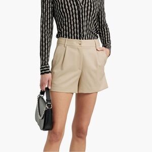 Nili Lotan Beatrice Wool High Waist Shorts